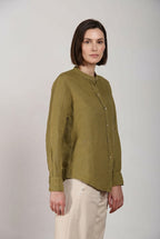 Delhi women's shirt long-sleeved in linen canvas