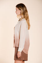 Delhi women's shirt long-sleeved in ramie