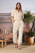 Florida chemise femme à manches courtes en popeline