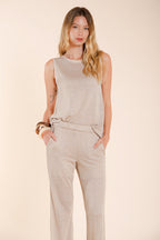 Karina women's sleeveless shirt in lightweight knit