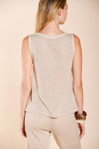 Karina women's sleeveless shirt in lightweight knit