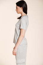 Ada camicia donna a manica corta in tricot lurex