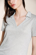Ada chemise femme manches courtes en tricot lurex