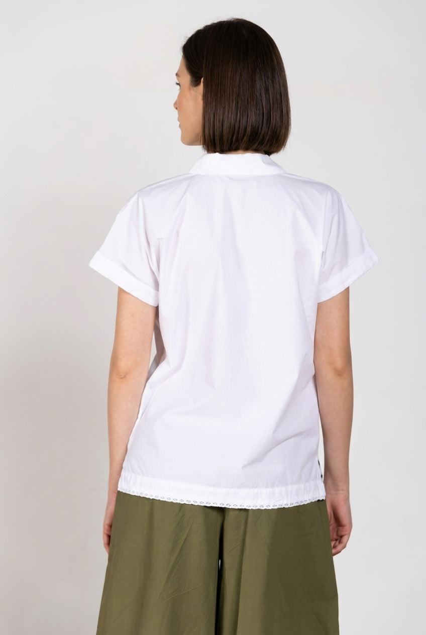 Livia Hemd Damen kurzärmelig aus Popeline