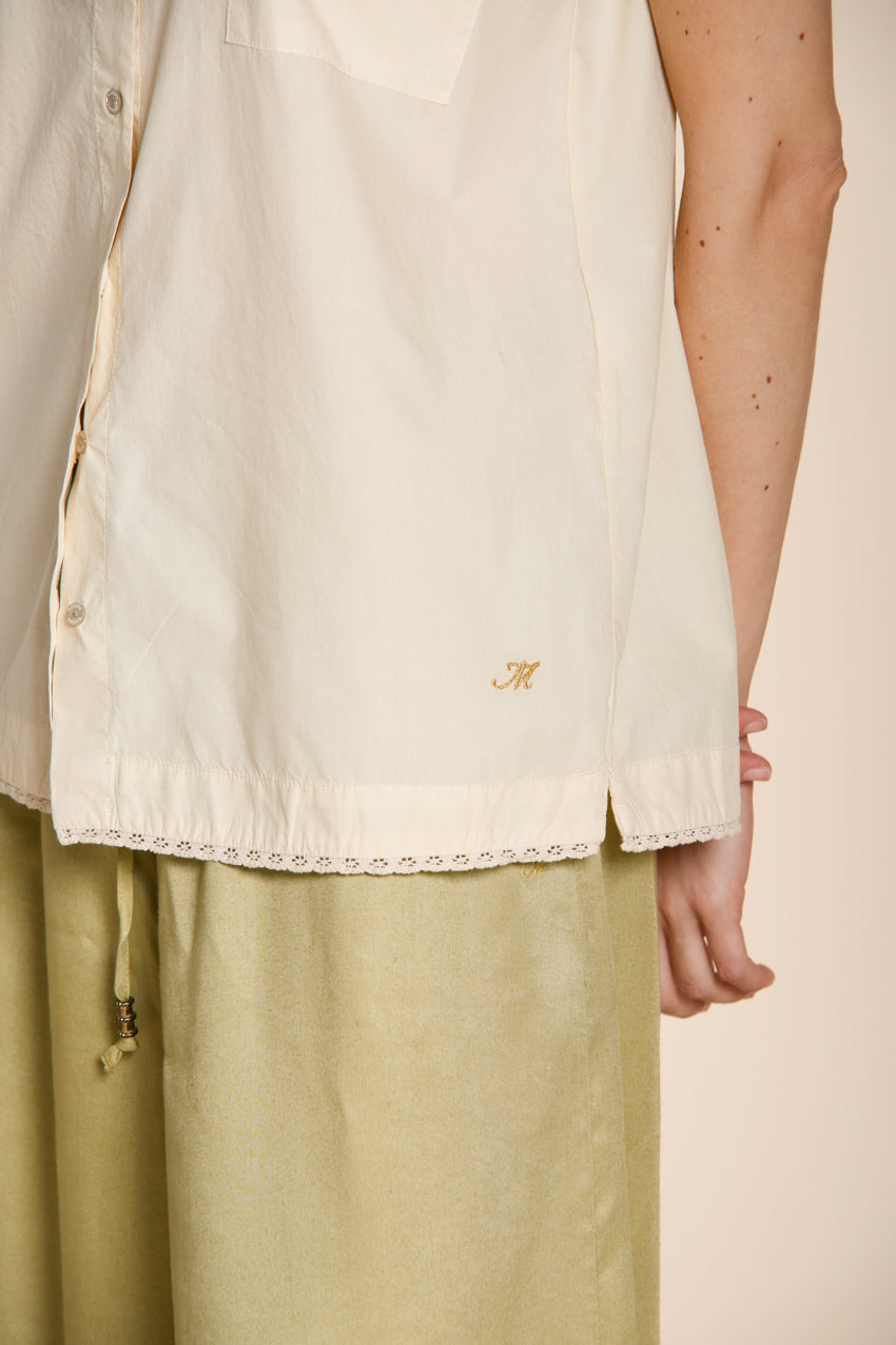 Livia women's short sleeve shirt in poplin