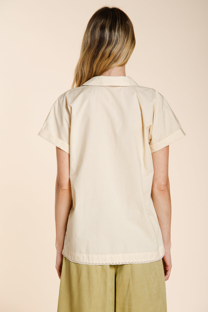 Livia women's short sleeve shirt in poplin