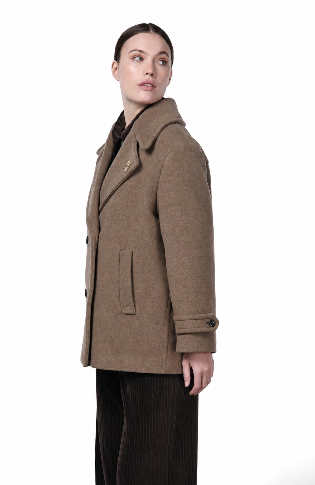 Leonie women’s coat in soft wool cloth