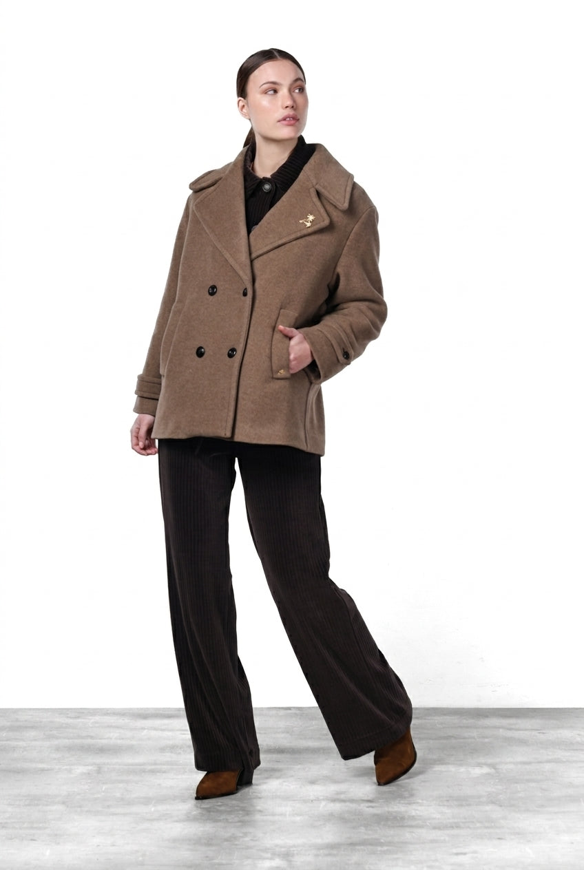 Leonie women’s coat in soft wool cloth
