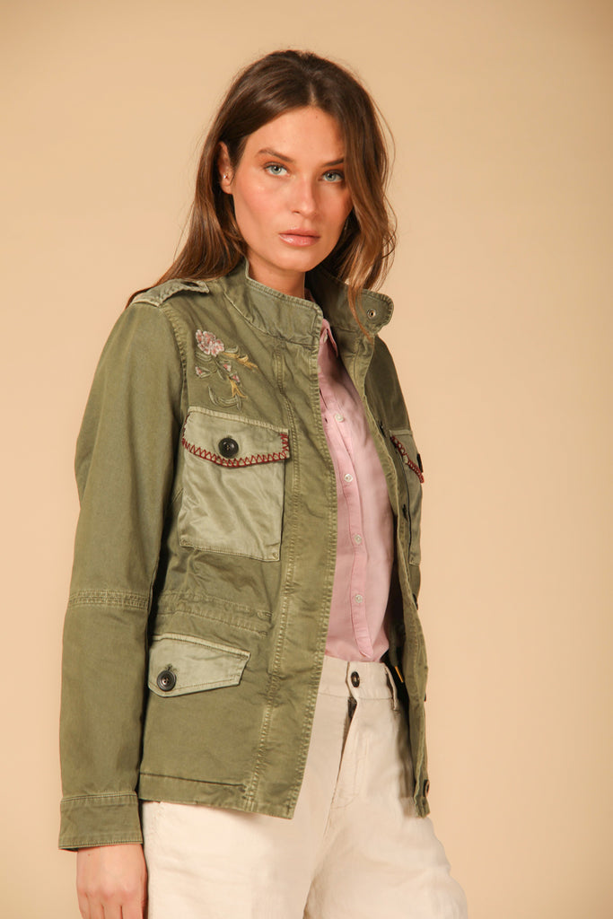 Image 6 of Eva model field jacket in green by Mason's.