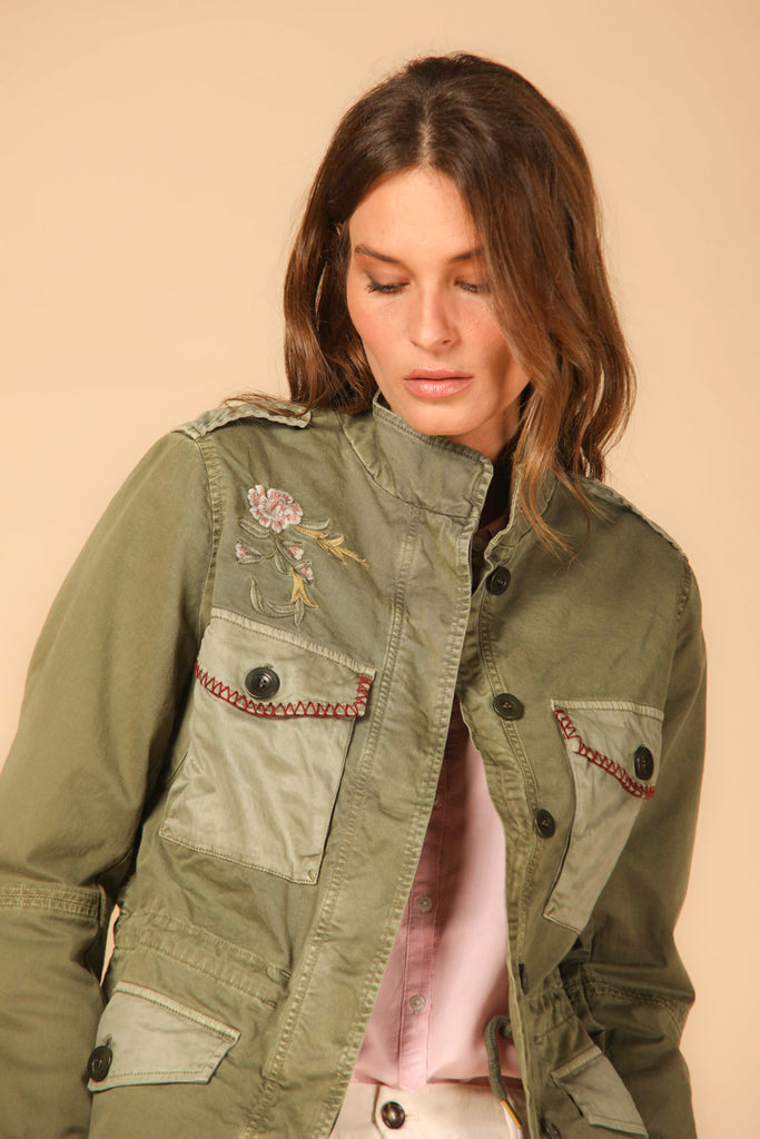 Image 5 of Eva model field jacket in green by Mason's.