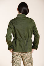 Eva women's jacket in twill flower embroidery