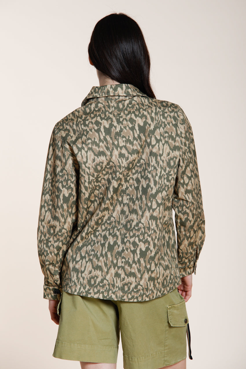 Santa Cruz women's jacket in gabardine camouflage print