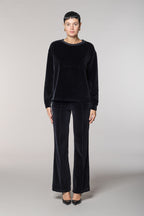 Beverly felpa donna in jersey ciniglia