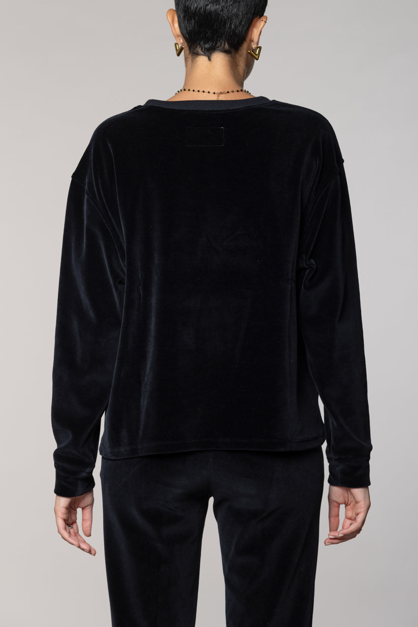 Beverly felpa donna in jersey ciniglia