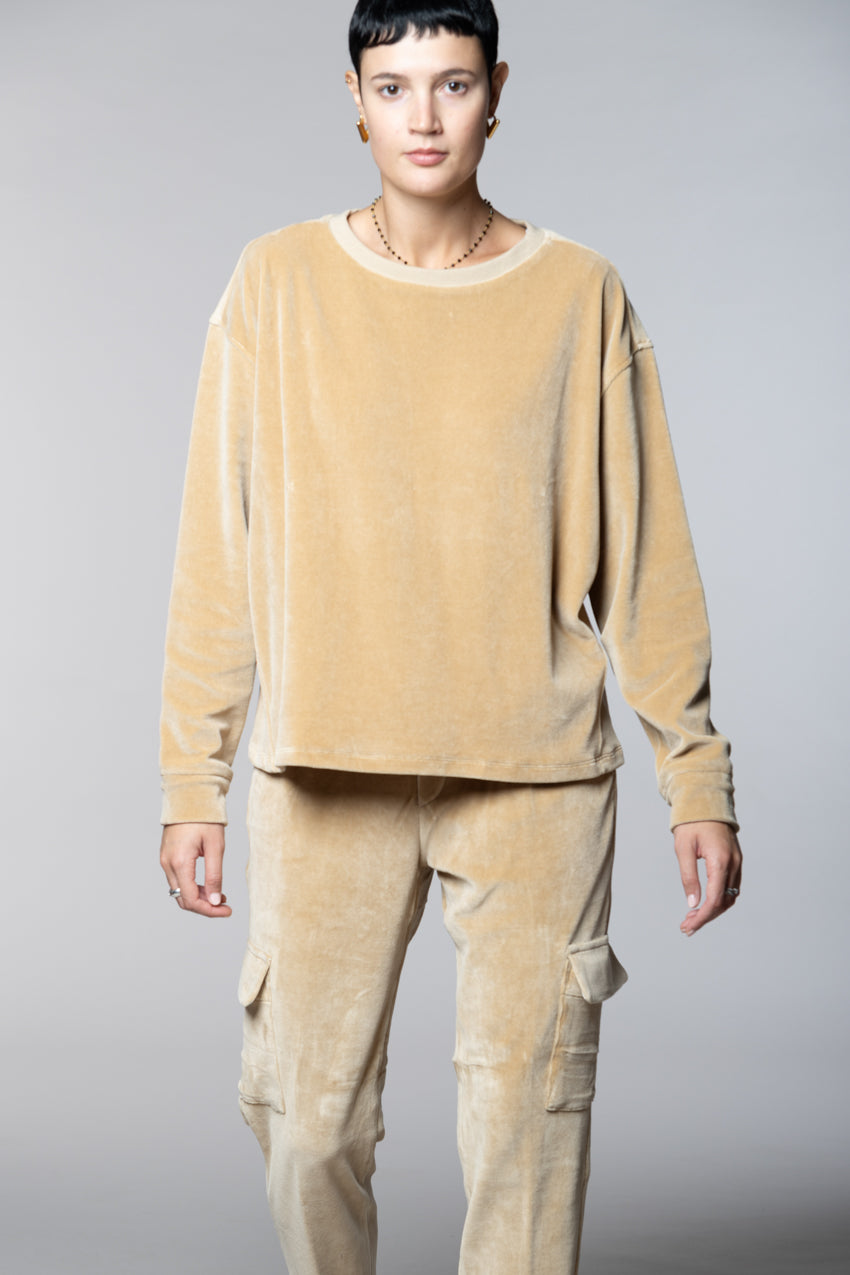 Beverly sweat femme en jersey chenille