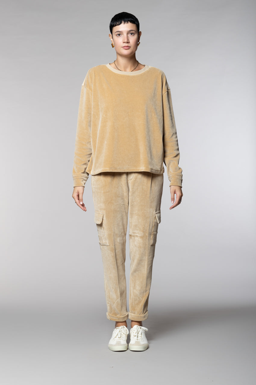 Beverly sweat femme en jersey chenille