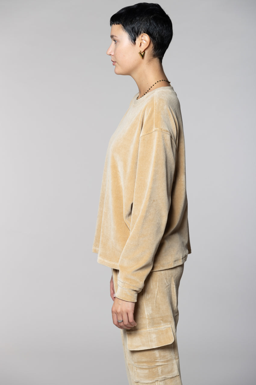Beverly sweat femme en jersey chenille