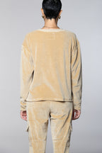 Beverly felpa donna in jersey ciniglia