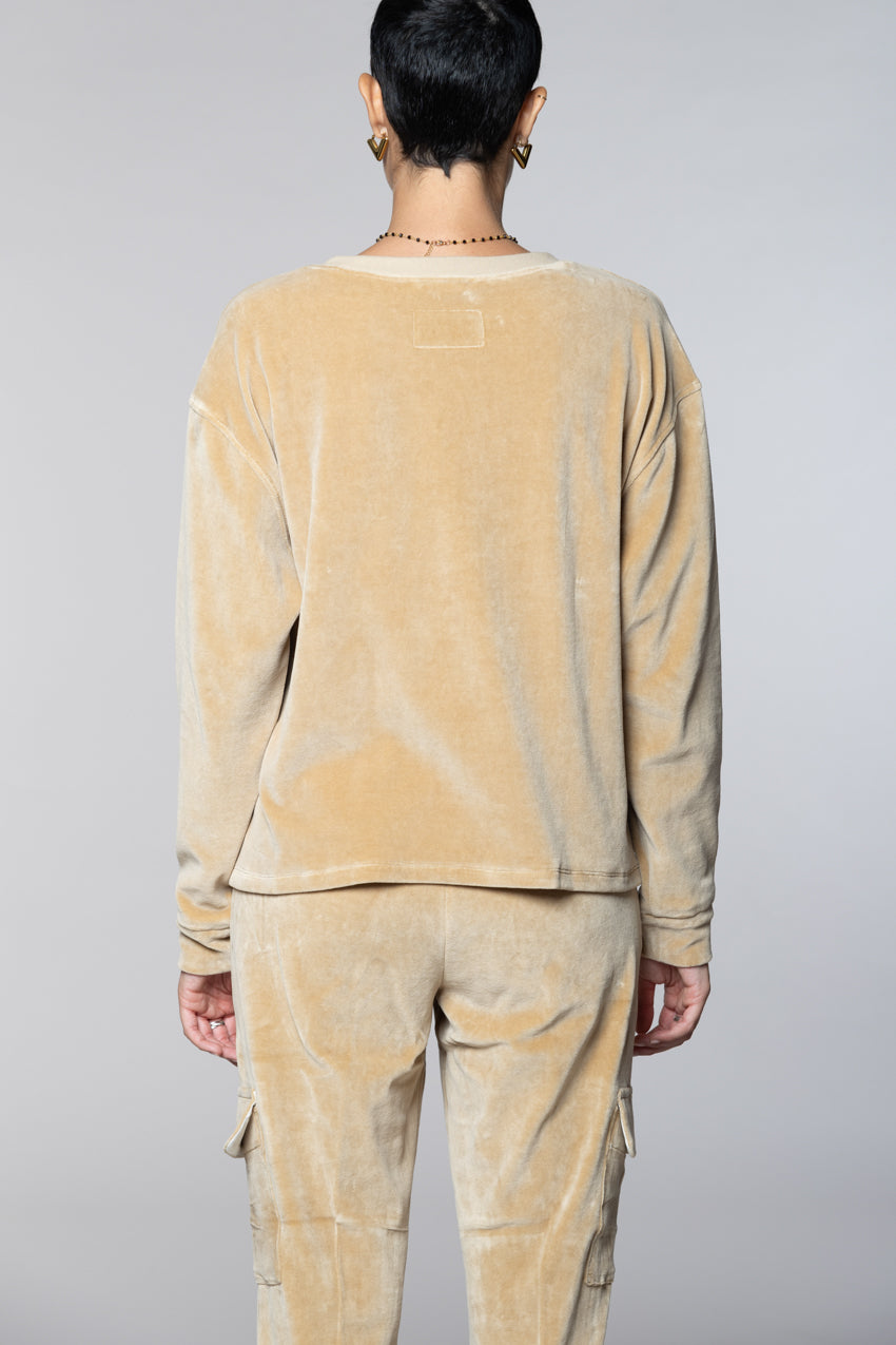 Beverly sweat femme en jersey chenille