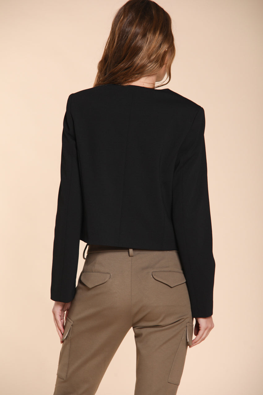 Foto 5 Lou Lou giacca cropped donna in jersey piquet