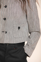 Foto 2 Lou Lou giacca cropped donna in resca paillettes