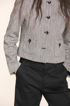 Foto 3 Lou Lou giacca cropped donna in resca paillettes