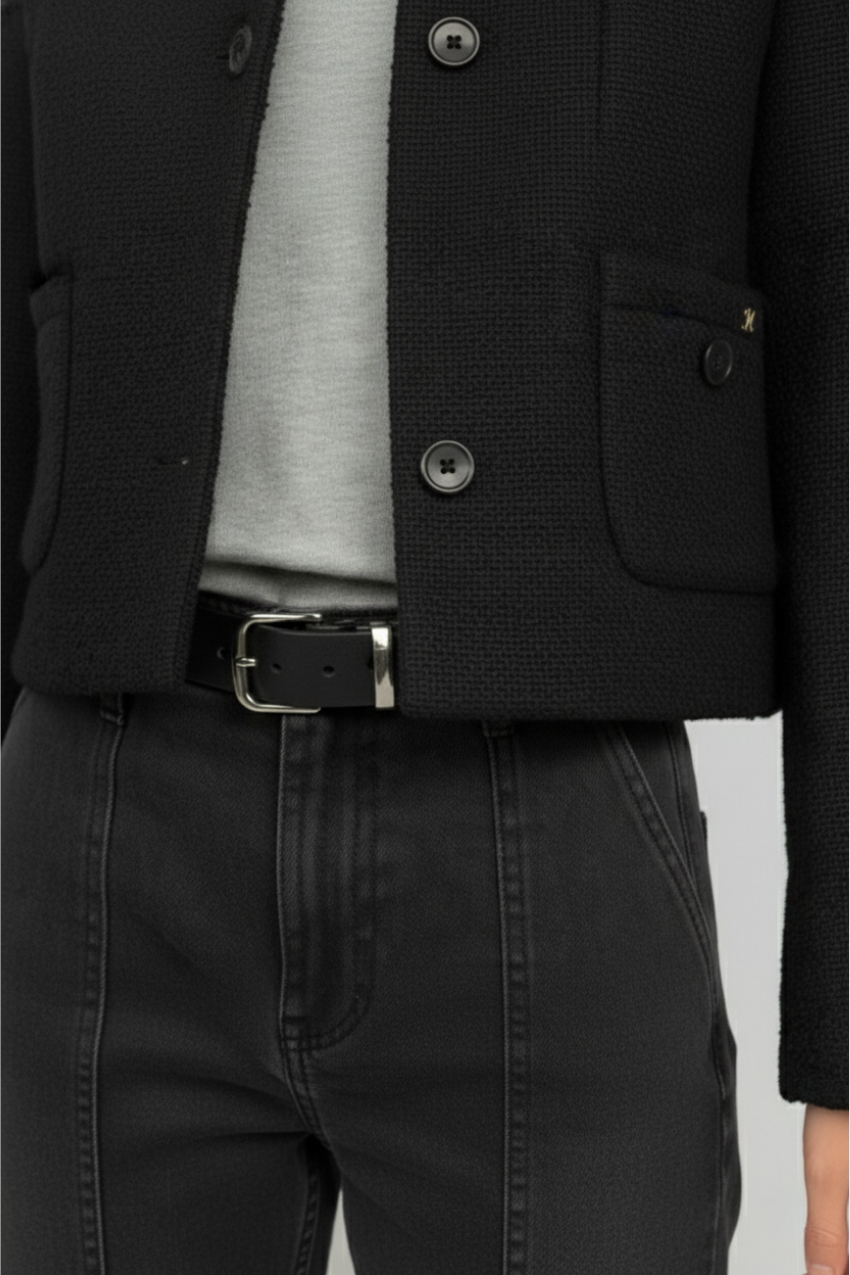 Lou Lou women’s cropped jacket in wool-blend bouclé