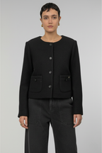 Lou Lou women’s cropped jacket in wool-blend bouclé