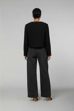 Lou Lou women’s cropped jacket in wool-blend bouclé