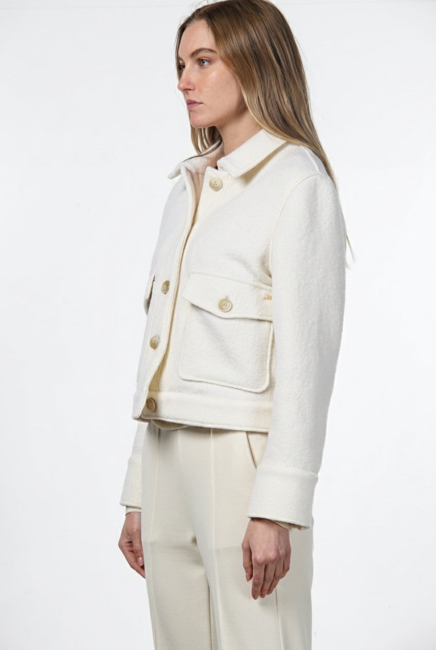 Veste femme Odette en bouclé de laine
