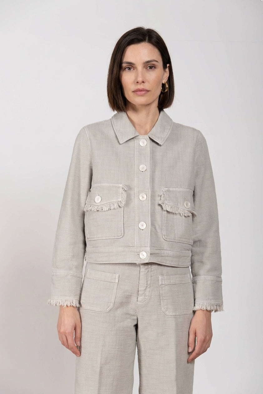 Odette women's jacket in basketweave