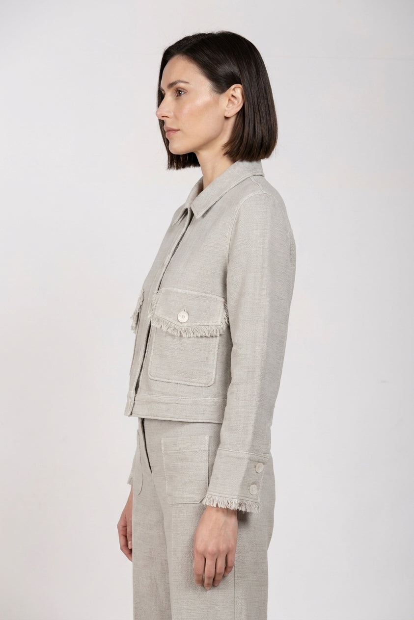 Odette veste femme en natté