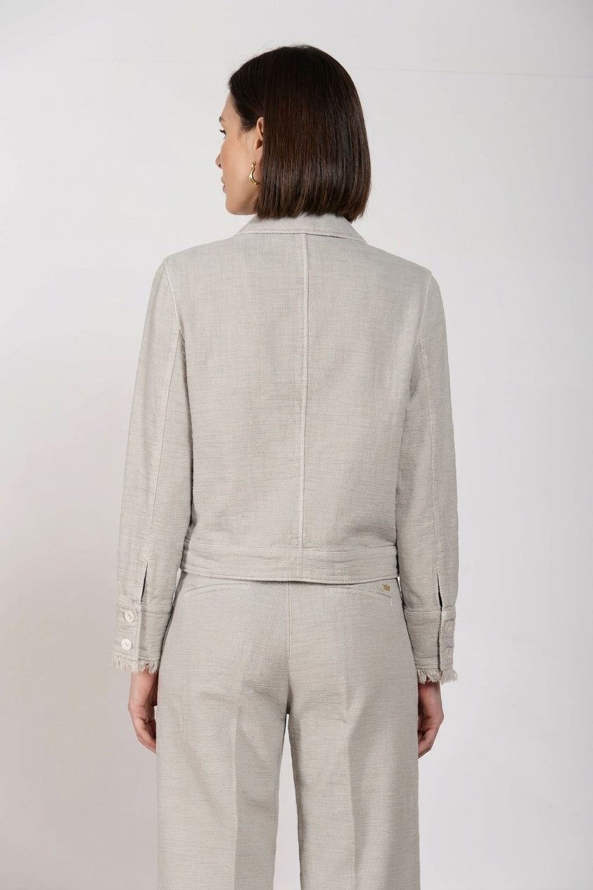 Odette women's jacket in basketweave