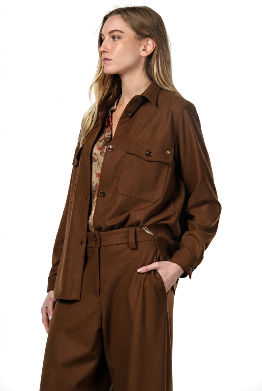 City Field women’s jacket in flannel jersey