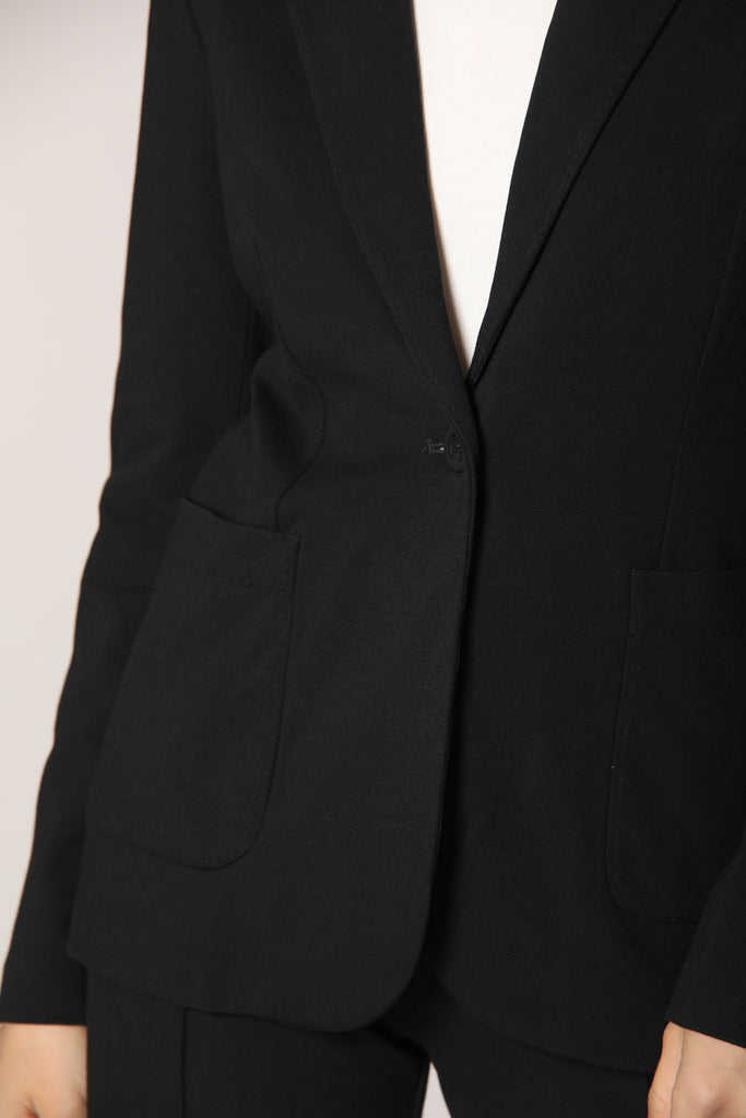 picture 4 of women's Theresa blazer in black jersey by Mason's