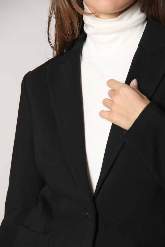 picture 3 of women's Theresa blazer in black jersey by Mason's