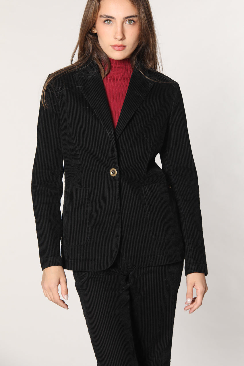 Image 1 de veste femme en velours noir modèle Theresa de Mason's