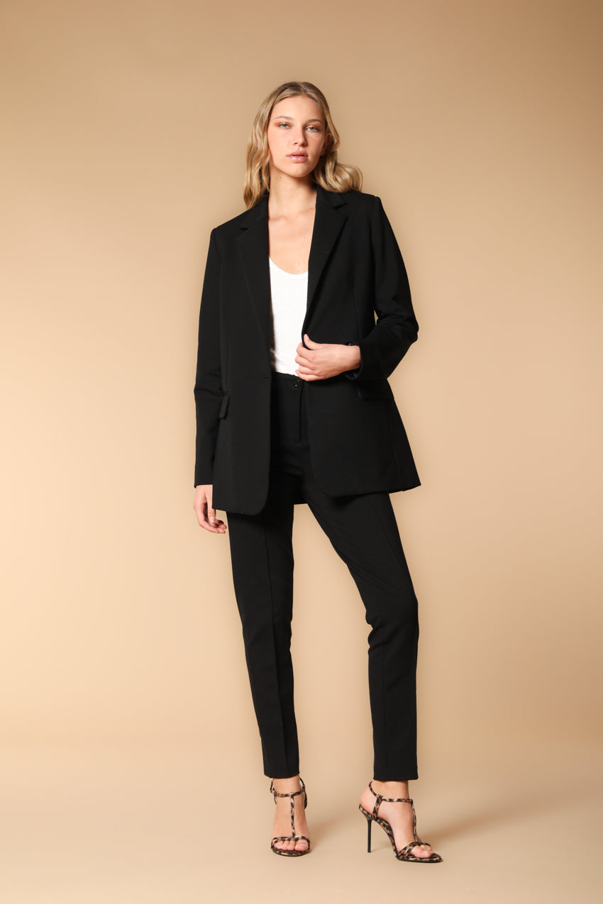 Irene women's long blazer in jersey 