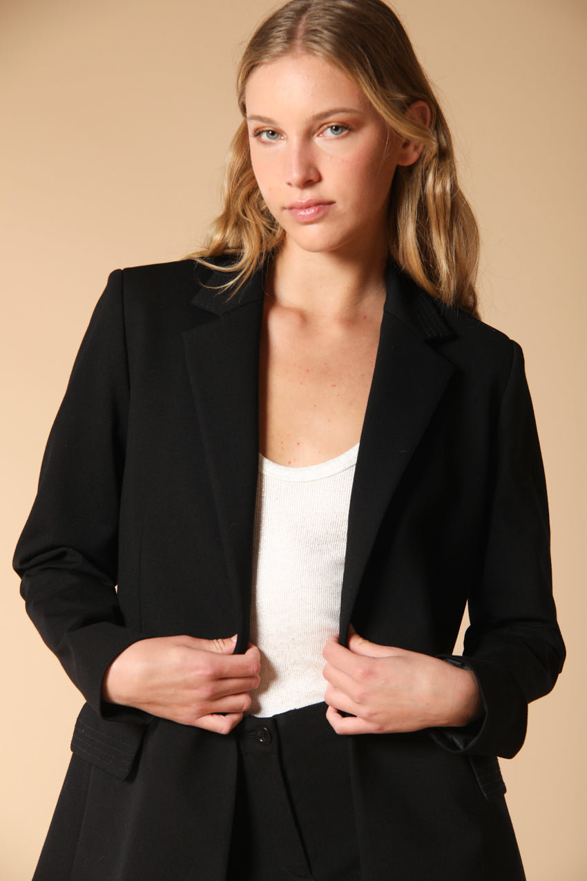 Irene women's long blazer in jersey