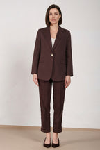 Irene blazer femme en toile de lin et viscose mélangés