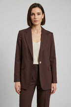 Irene blazer femme en toile de lin et viscose mélangés