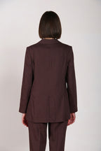 Irene blazer femme en toile de lin et viscose mélangés