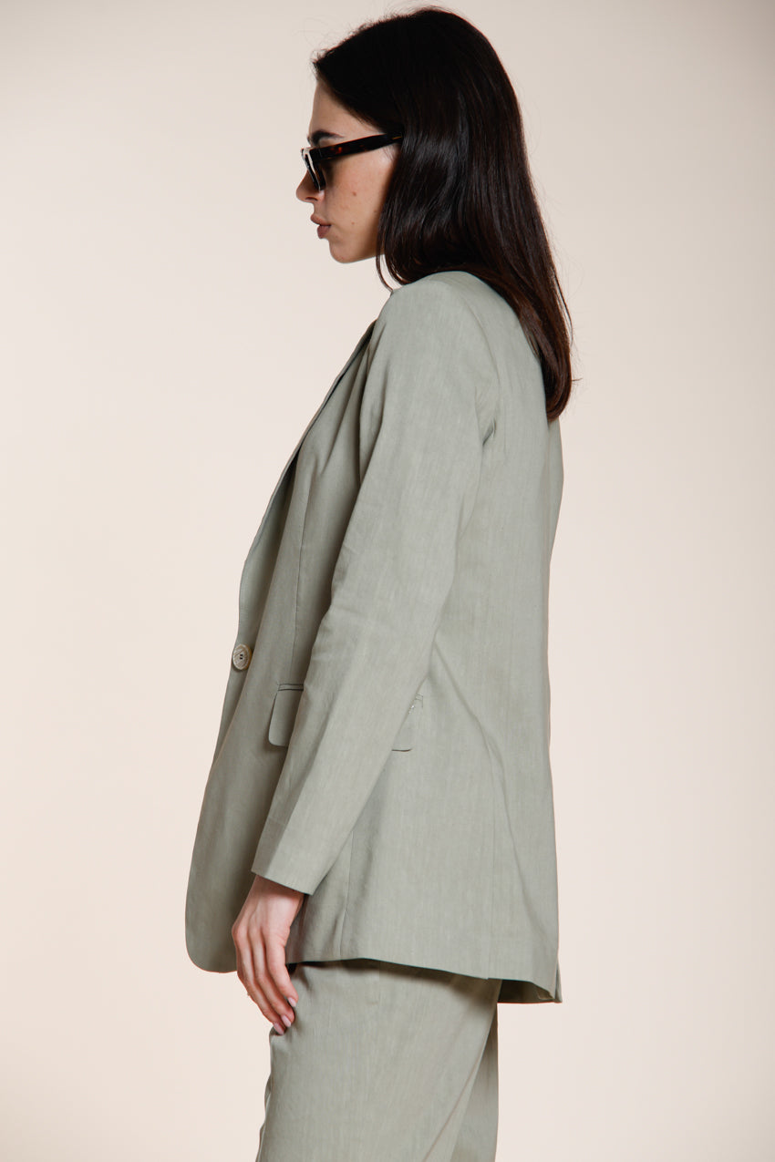 Irene blazer femme en toile mélange lin et viscose
