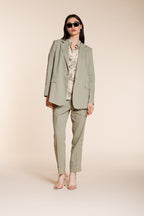 Irene women's blazer in linen and viscose blend canvas