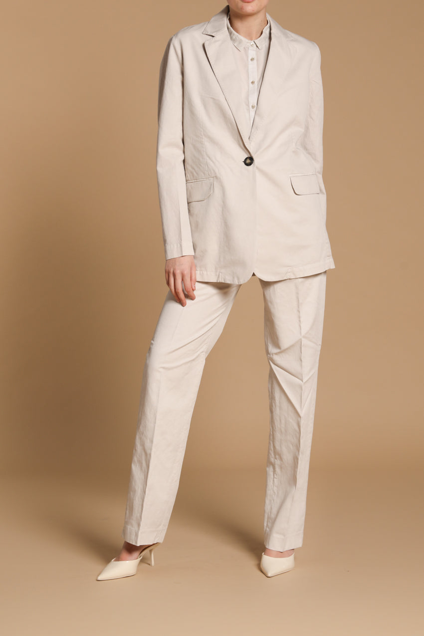 Irene women's blazer in linen and cotton twill