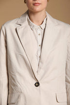 Irene women's blazer in linen and cotton twill