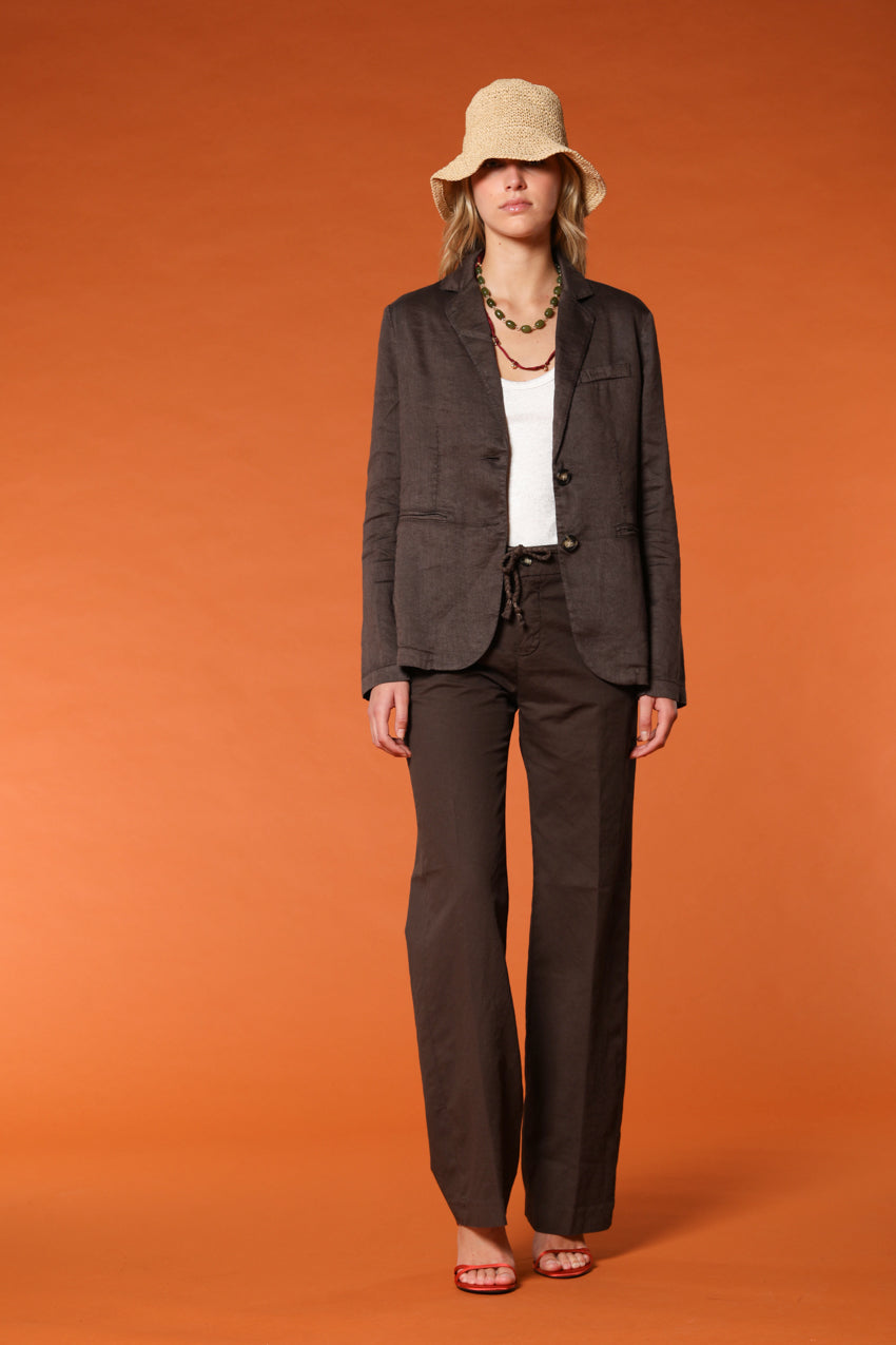 Irene blazer femme en lin et twill de coton