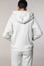 Hoodie sweat à capuche femme en jersey avec lurex