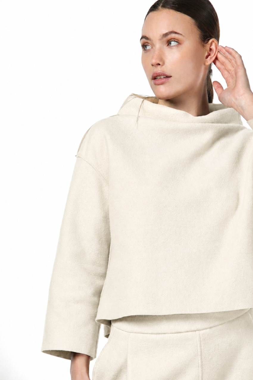 Nathi women’s sweatshirt in wool cloth