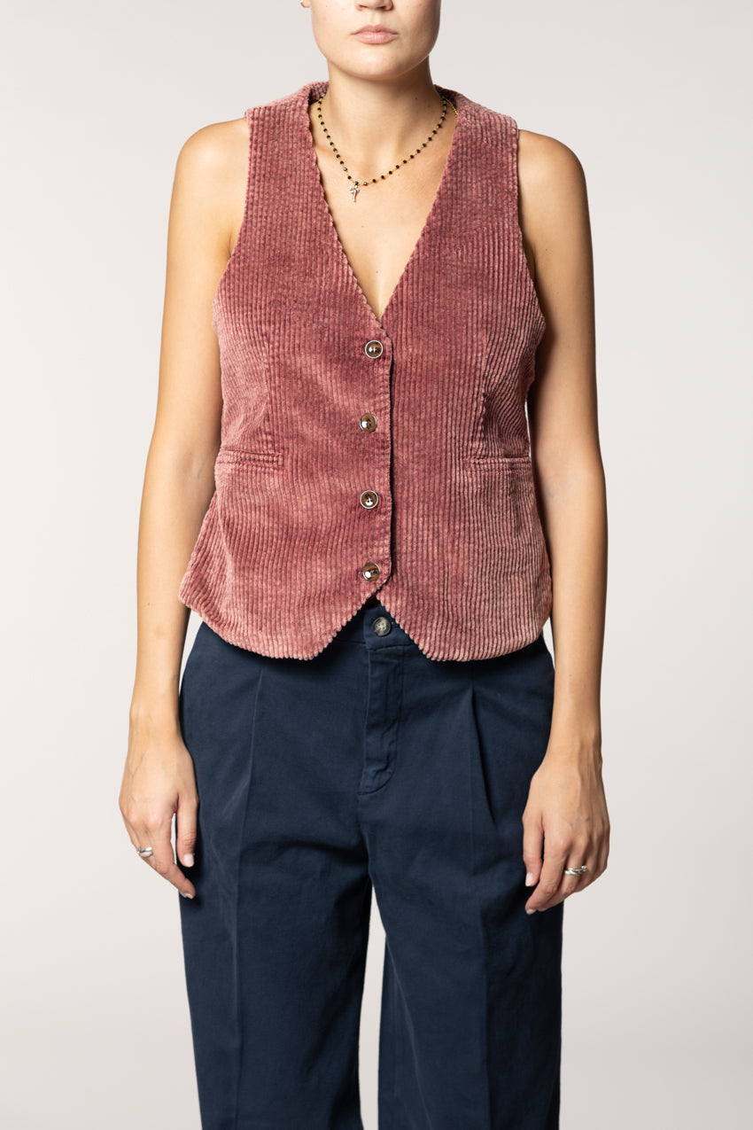 Ellen women’s gilet in wide-wale corduroy